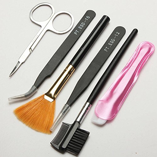 Wimpernverlängerung Set LuckyFine Kuenstliche Wimpern Einzeln Falsche Wimpern Wimpernverlängerung Starterset Augenwimpern Wimpern mit Kleber - 4