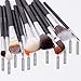 Docolor 29Pcs Makeup Brushes Set Sable Goat Pony Hair Professional Cosmetics Kit With Leather Case