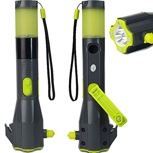 BESTEK 7 in 1 NotfallHammer,LED Taschenlampe,Gurtsschneider,Kompass,Notbeleuchtung,Ladegeräte für USB Device - 6