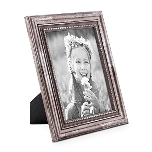 Bilderrahmen 15×20 cm Silber Barock-Rahmen Antik Massivholz 2er Set - 3