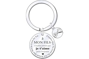 FGHJK Cadeau Noel Fils Cadeau Fils Porte Clés Homme Cadeau D'anniversaire Garçon Enfant Je T'aime Mon Fils Cadeau Noel Homme Cadeau Fils Adulte