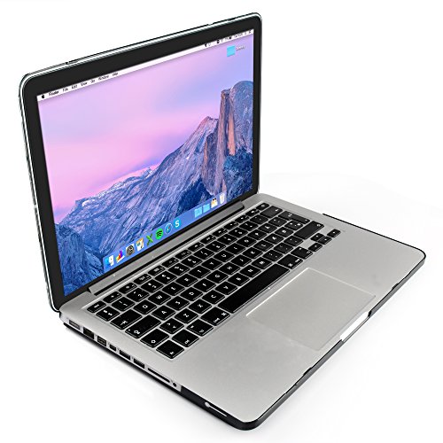 iDOO MacBook Schutzh  lle   Hard Case Cover Laptop H  lle  F  r MacBook Pro 13 Zoll     mit CD-Laufwerk  A1278  - matt  schwarzer Marmor