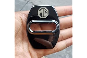 LEDSIX 4 Uds Cubierta Cerradura Puerta, para MG MG4 MG5 ZS HS EZS EHS EV 2023 2022 Cubierta Cerradura Puerta Coche Carcasa Protectora Carcasa Accesorios Decorar,Noir