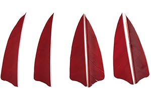 SHARROW 50pcs Tiro con L'Arco Piuma di Freccia Naturale Freccia Piuma di Tacchino Fletches Fletching