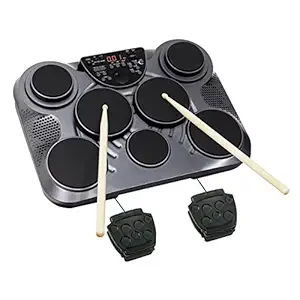 Ashton EDP450 Electronic Drum Pad, with Adaptor, Black