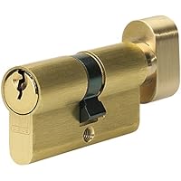 Abus 30947 - KE5mm Z30 / K30 botón latón cilindro de la puerta 30 x 30 mm