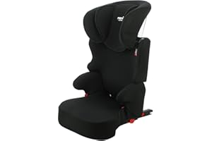 Siège auto BEFIX isofix rehausseur dossier avec fixation isofix - groupe 2/3 (15-36kg) - Fabriqué en France- Nania (NOIR)