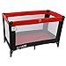 iSafe Rest & Play Luxury Travel Cot/Playpen - Warm Red (Black/Red) 120 cm x 60 cm Complete With Mattress