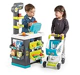 Incluye: carrito, cajas de juguete, verduras.