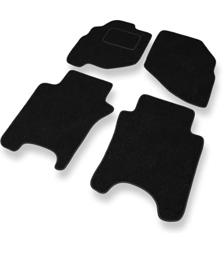 Juego De Alfombrillas De Moqueta A Medida Para Honda Jazz 2008-2013 – 4 Piezas Con Fijaciones Y Logotipos