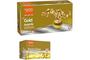 Vlcc Gold Facial Kit and Bleach Cream (60gm+30gm) - Pamherbals® by VLCC Natural Sciences