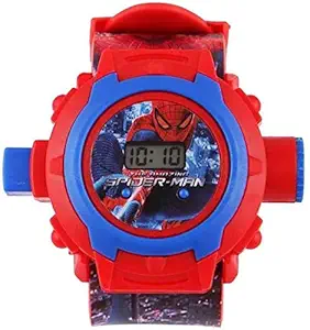 STYLEFLIX Spiderman Wonderful Projector Watch for Kids, Diwali Gift, Birthday Return Gift,24 Digital Projector Images.(Color May Vary)