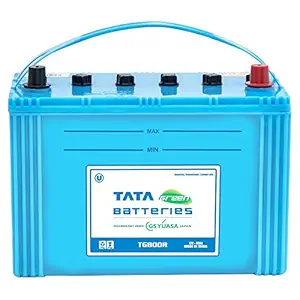 Tata Green Batteries TG Series TG800R 12V 80Ah Utility Vehicle Battery (Under Exchange of Old Battery, 1419511232)