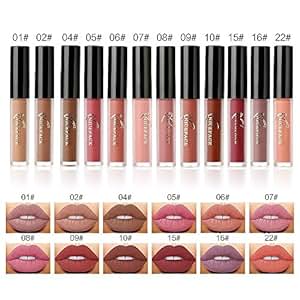 Valuemakers Matte Lipstick 12 couleurs mat Nude Lip Gloss Rouge à