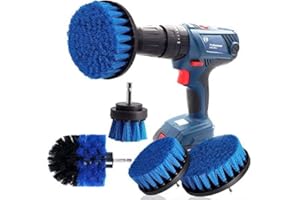 KUYANG Drilling Machine Brush Attachment, Drill Brush Attachment, Scrubber, Cleaning Kit for Cleaning Cars, Shower Tiles, Wheels, Carpet, Mortar, Upholstery, 5 pieces Extended