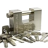 H&S® 10 Keys Super Heavy Duty Padlock Lock for Garage Warehouse Shipping Container