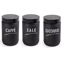 Set 4 Barattoli In Vetro Ermetici Da 300 Ml Con Coperchio In Bambù E Cucchiaio - Per Caffè, Spezie, Cereali, Design Elegante Per La Cucina