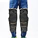 Produktbild BXT Motorrad Knieschtuz Kniebandage Thermal Leder und Baumwolle Warme Motorradschutzkleidung Verlängern Kneepad Winddichte Moto-Knie-Unterstützung Kniewärmer Motorradrüstung Schienbeinschützer Schwarz