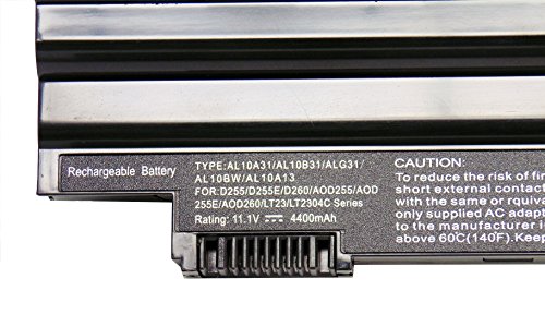 11.1V 4400mAh Ersetzen Laptop Akku AL10A31 AL10B31 AL10G31 AL13C32 AL13D32 für Acer Aspire One D255 PAV70 D257 D260 D270 522 722 für Gateway LT23 LT25 LT27 LT40 LT41 für Packard Bell DOTS-C SOT-E3 Dot SE Dot SE2 Dot SE3OL 532 R2 PAV80 - 8