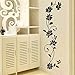 Produktbild schwarze biume rebe wand aufkleber kühlschrank fenster schrank wohnaccessoires diy - heim aufkleber art wandbild plakate home decor