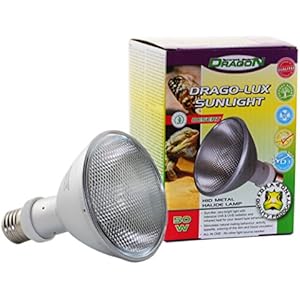 DRAGO-LUX Sunlight DESERT 50w - Metalldampflampe für E27 Fassung mit UVA und UVB Strahlung