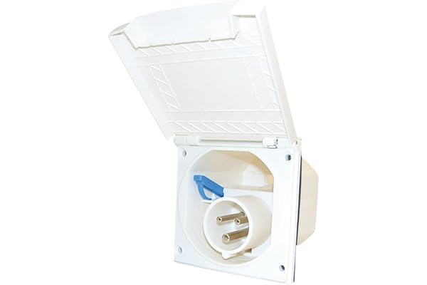 CEE Boîte d’alimentation- avec couvercle - 230 V - blanc