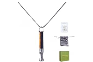 WARMFORWEL Collar de Respiración con Piedra de Ojo de Tigre y Aromaterapia Cadena de Acero Inoxidable de 70cm Herramienta de Meditación Atención Plena para Calmar,Ayudar a Dormir y Aliviar la Ansiedad el Estrés