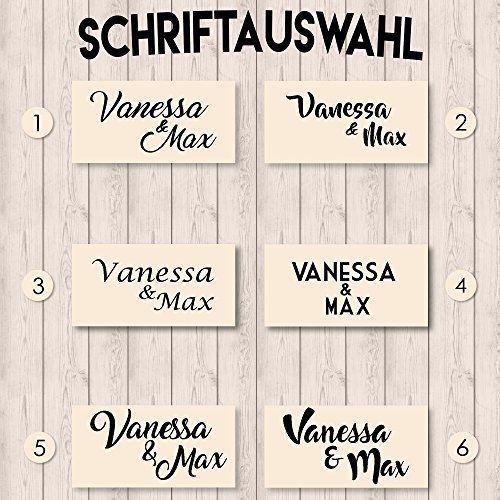 Herzkissen – Personalisiert mit Namen und Datum – großes Kuschelkissen – perfekte Geschenkidee für dich und deine Liebsten – Jahrestag/ Valentinstag/ Weihnachten/ Geburtstag - 3