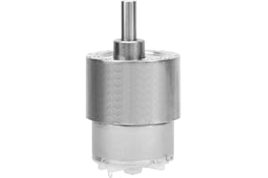 LANTRO JS DC Speed Reduction Gear Motor, 37mm DC 12V High Torque Gear Box Electric Motor 5-700RPM Reduction Motor Automation Equipment(25prm)