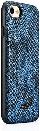 Officepro iPhone 7/8 Case Python PU Leather Back Cover for iPhone 7/8(Blue)