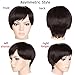 S-noilite® Fashion Short Full Wig Heat Resistant Synthetic Hair Wigs for Women (Asymmetric Style, Bleach Blonde)