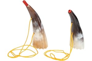 Vaguelly 2 pezzi per bambini corno giocattolo vichingo strumento Ox Horn tromba party rumoroso strumento musicale strumento per feste eventi musica giocattolo partito favore