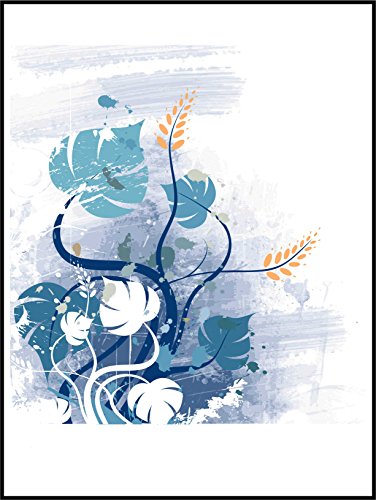 Fliesenaufkleber Fliesentattoos für Bad & Küche - NUR FÜR WEIßE FLIESEN - weißes Viereck als Hintergrund - Küchenfliesen für einzelne Fließen 20x25 cm - ME028 - Schön Blumen
