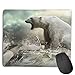 Produktbild Customized Design Rectangle Non-Slip Rubber Gaming Mousepad (Cool Polar Bear On Ice, 8.66 X 7.08 Inch)