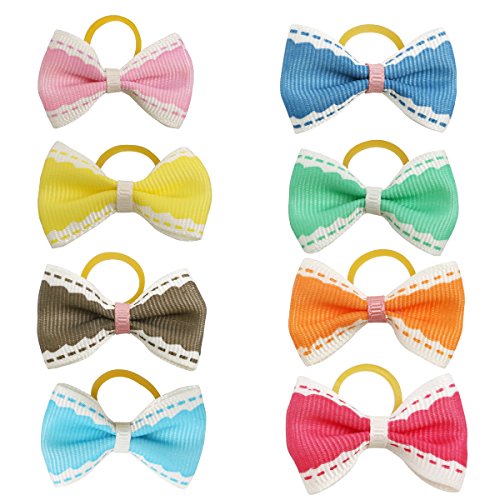 Pixnor-50pcs-Pet-Dog-Hair-Bows-With-Rubber-Bands-Cat-Puppy-Grooming-Hair-Accessoriess