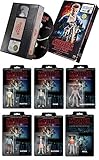 Stranger Things Box Set Awesome 80\'s Nostalgia: Complete Collection Stranger Things Exclusive VHS Set Season 1 DVD Blu-Ray Box Edition + Re-Action Figure Series 1 Complete 6 Figure Set Special 2-pack Bundle
