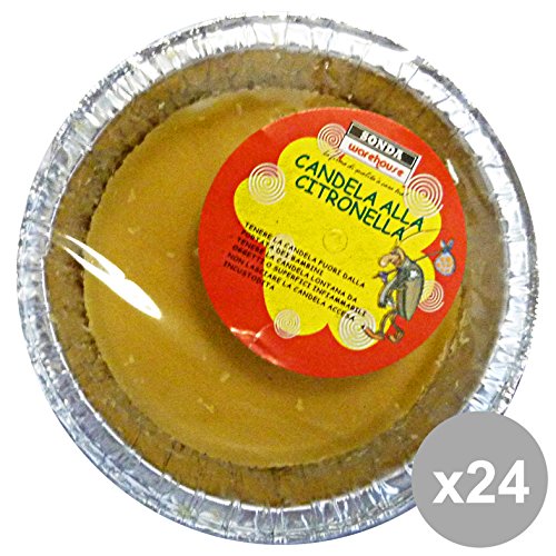 Preisvergleich Produktbild Set 24 Candele Citronella In Alluminio CANDE0124 Gartenmöbel