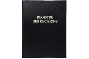 Le Dauphin - Réf. 937D Classeur juridique noir 4 anneaux DECISIONS - dos 37 mm - 4 anneaux - couverture plastique, intérieur papier livré avec recharge 100 feuillets numérotés - Format A4