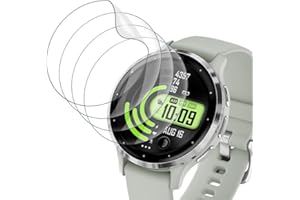 DEVGOED [4 Stück] für Folie Garmin Venu 3s Weich TPU Glasschutzfolie, Splitterfest Displayschutz Garmin Venu 3s Schutzfolie, Ultrabeständig Einfache Installation Displayfolie Garmin Venu 3s Handyfolie