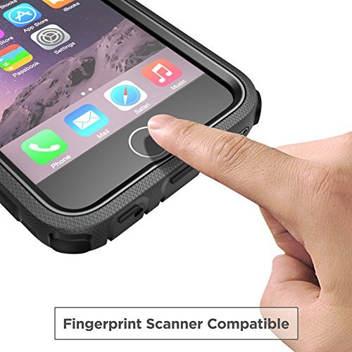 iPhone 6s Plus Case, [Armorbox] i-Blason Builtin [Screen Protector] Heavy Duty Shock Reduction [Bumper] for Apple iPhone 6 Plus 5.5 Inch (Black)