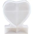 Zngou Love Heart Resin Frame Mould, Epoxy Resin Silicone Picture Photo Frame Mould Large Photo Stand Frame Mold with Stand For Casting Craft Decoration
