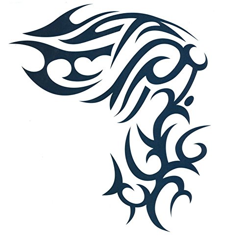 Tattoo Aufkleber – Temporäre Tattoos Non Toxic/Unterer Rückenbereich/Waterproof – Totem Serie/Andere – für Kind/Damen/Herren/Erwachsener/Teen – Schwarz Temporäre Tattoos ,Haut Tattoos, Tattoo - 4