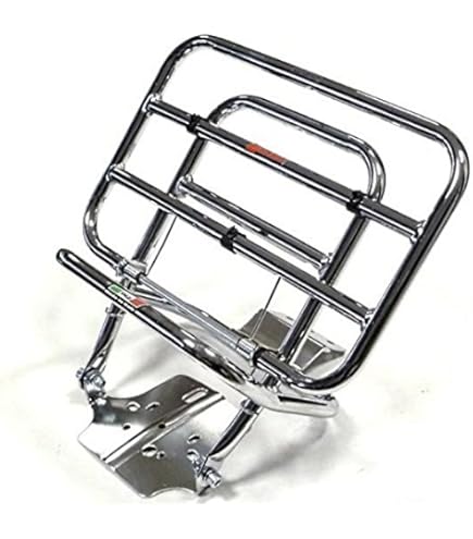 PORTAPACCHI NERO FACO ANTERIORE PER VESPA PX 125 - 150 - 200 PRIMA - Foto 4