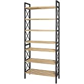 رف أحذية متعدد الأغراض من البيتوكلاس مكون من 8 طبقات &ndash; 47x18x127 سم، مصنوع من مادة MDF والبلاستيك، سهل التركيب، مرمز برمز الاستجابة السريعة، حديث ومزخرف