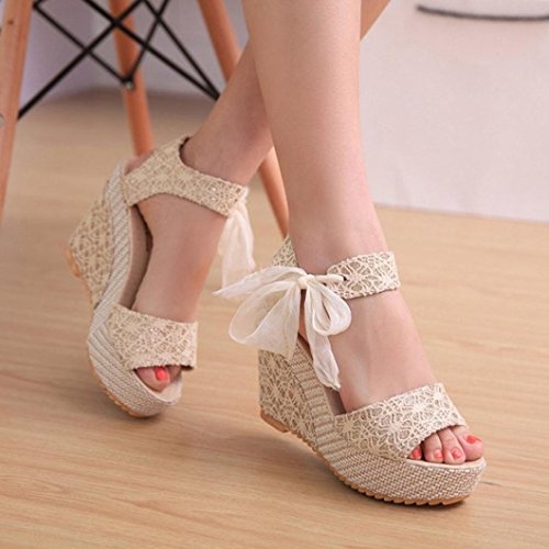 Damen Sommer Schuhe Xinan Slipper Hang mit Flip Flops Sandalen (35, Weiß) - 3