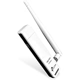 TP-Link TL-WN722N High Gain WLAN USB Adapter (WPS, kompatibel mit Raspberry Pi, Windows 10/8.x/7/XP, Mac OS 10.9~10.13) weiß/