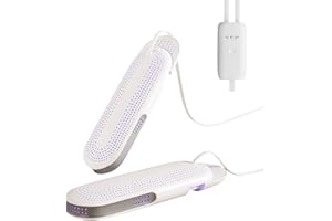 ‎DABETO Schuhtrockner Elektrisch Ausziehbar (EU-Stecker) - Mit Antibakterieller Funktion & 4/8/12h Timer, Für Fußballschuhe/Stiefel (Sport/Outdoor/Haushalt)