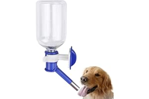 YJZQ 500ml Pet Water Bottles No Drip Small Animal Automatic Feeders Leak proof Drinking Dispenser Hanging Outdoor No Spill Water Drinking Bottle Holder for Puppy Dog Cat Rabbit Hamster Hedgehog,BPA Free