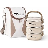 Valkyrie 3 Katlı Yemek Kabı 2100 ml &ndash; Termal &Ccedil;antalı Lunch Box, 304 Paslanmaz &Ccedil;elik, BPA İ&ccedil;ermez