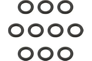 Othmro - O-ring in gomma fluoro, diametro 5 mm, diametro 3 mm, spessore 1 mm, guarnizione di tenuta, confezione da 25